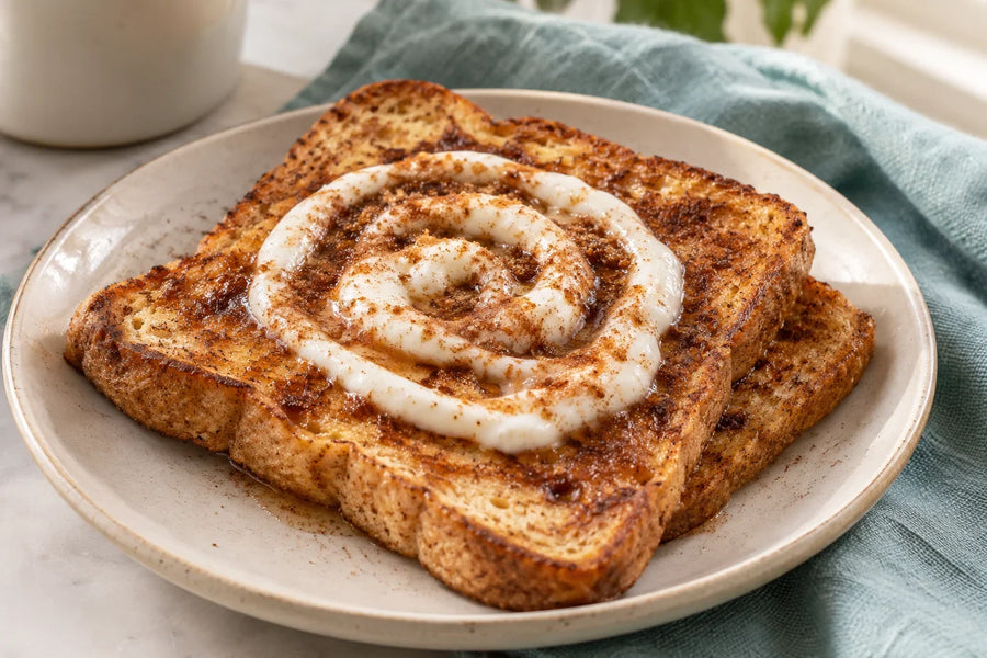 High-Protein Cinnamon-Roll French Toast
