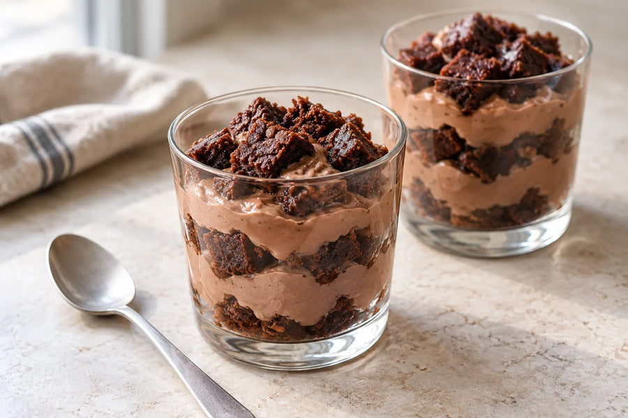 Low Carb Chocolate Brownie Trifle