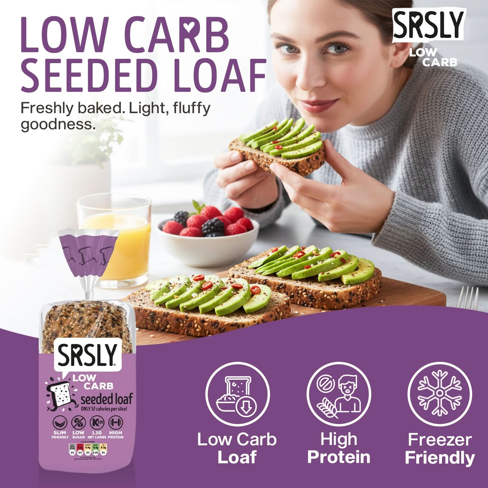 SRSLY Seeded Artisan Sliced Bread