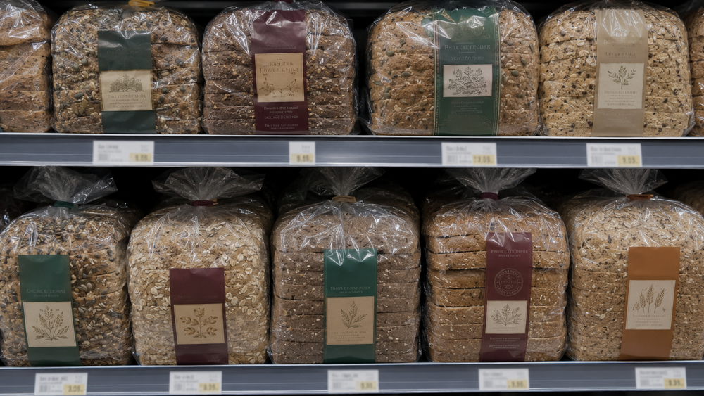 Standard supermarket seeded bread