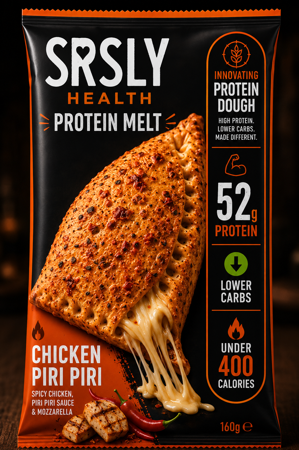 SRSLY Protein Melt product packaging