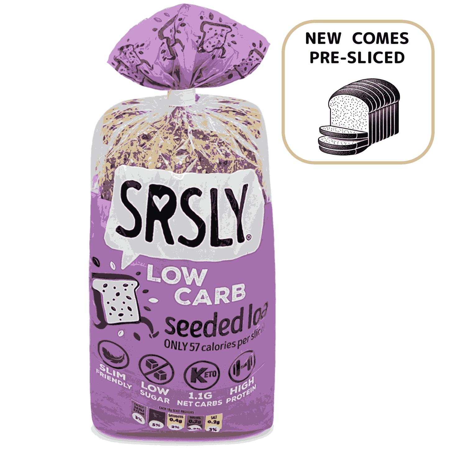 Super Saver SRSLY Seeded Artisan Sliced Bread