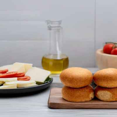 White Soft Bread Rolls x 4
