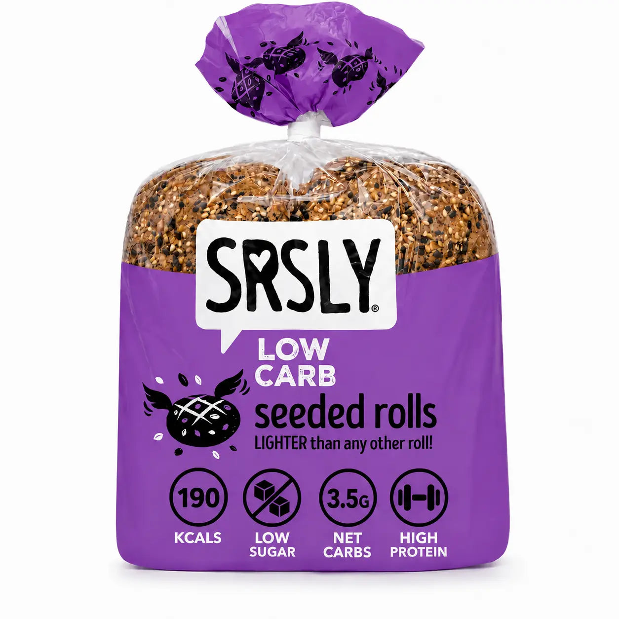 Seeded Artisan Bread Rolls x 4