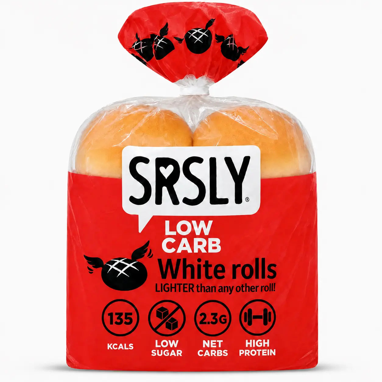 White Soft Bread Rolls x 4