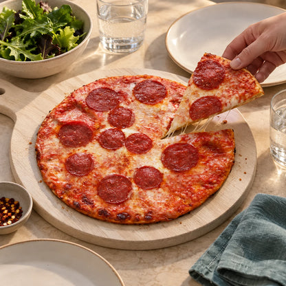 SRSLY Pepperoni Pizza at an easy pizza night